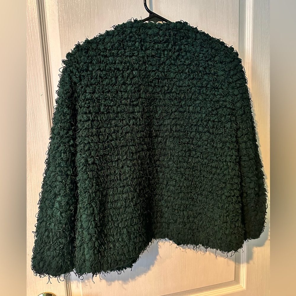 Zara Emerald Green Statement Jacket - image 2